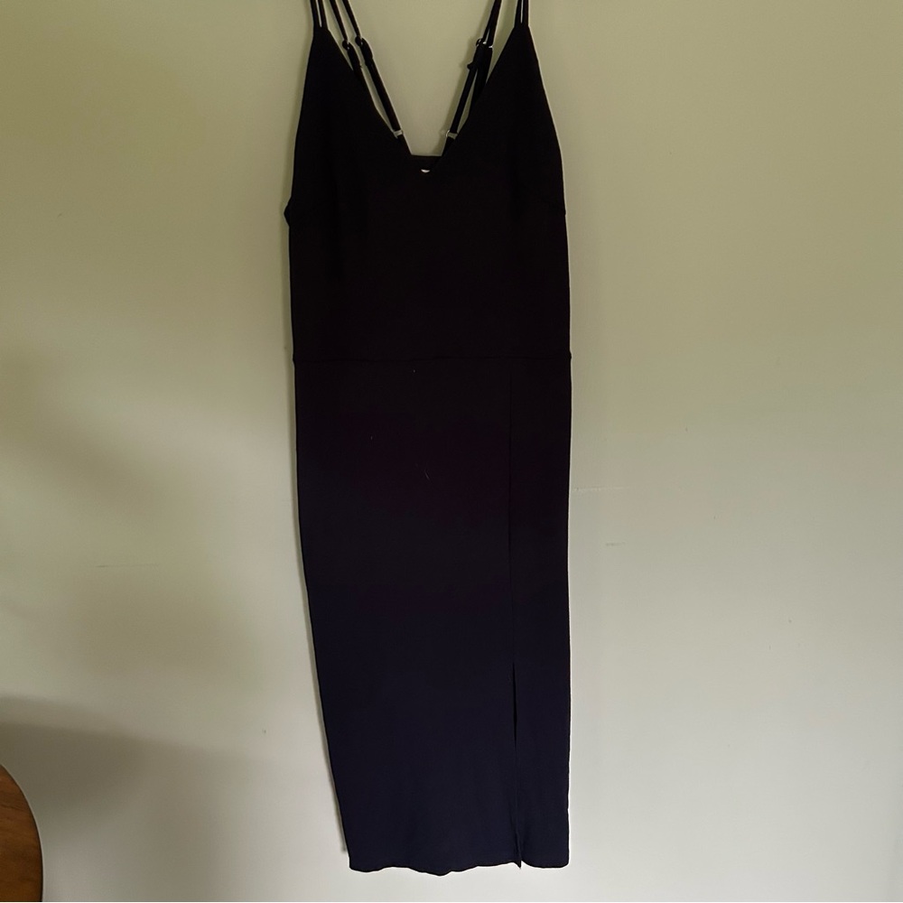 Socialite Navy Slip Midi Dress